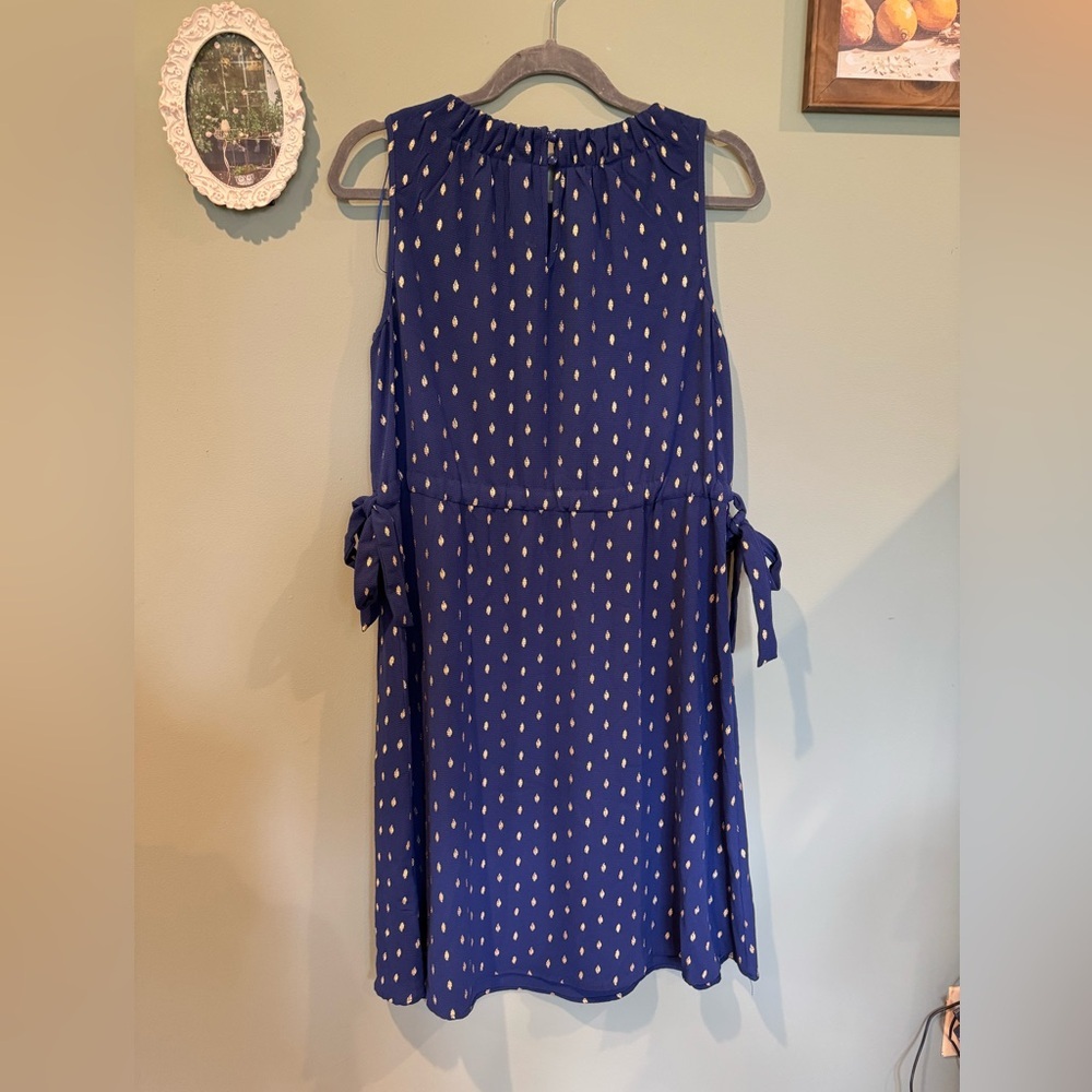 JUICY COUTURE tank dress with gold shimmer polka dots - Picture 14 of 14